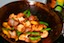 Cooking Prawns in a Wok