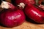 Purple Onions Partly Peeled