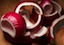 Purple Onion Segments Separated